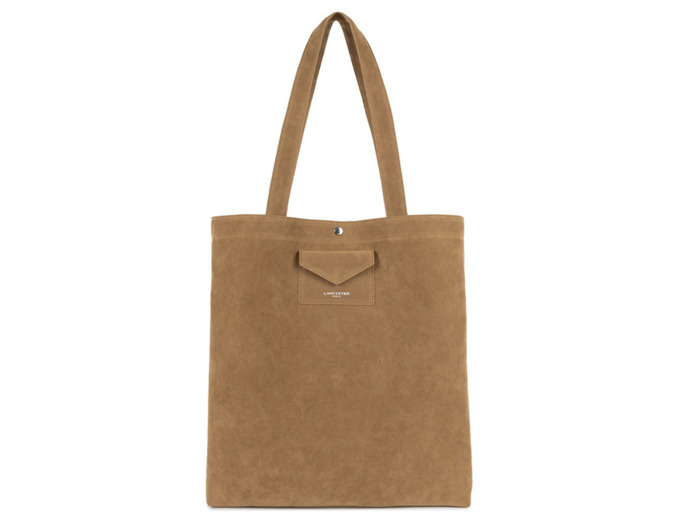 Lancaster Suedine KBA Tote Bag Camel