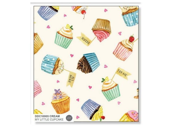 Tissu Michael Miller - My Little cupcake cream