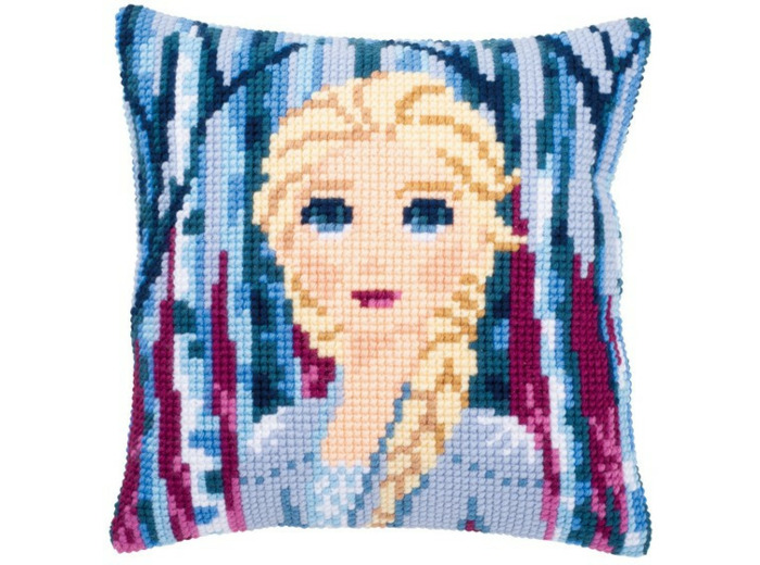 Kit coussin La Reine des Neiges 2 - Portrait Elsa