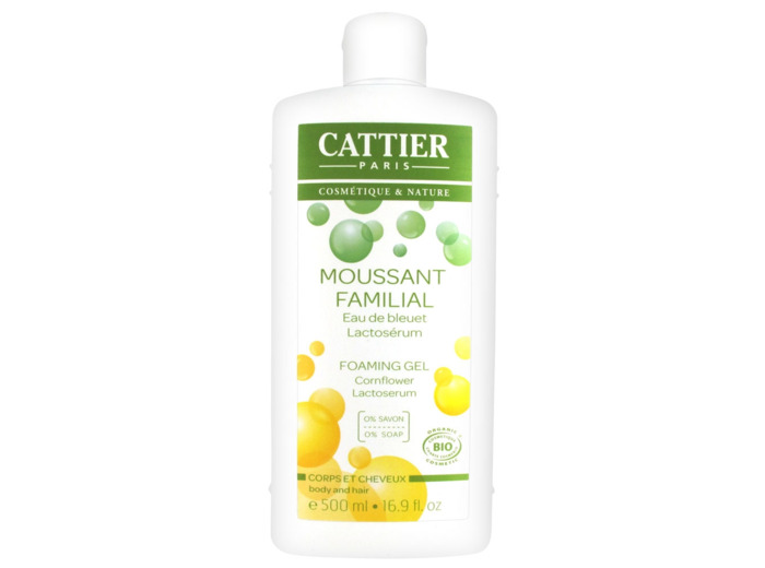 Moussant Familial Corps Et Cheveux Bio 500ml Gel Douche Cattier