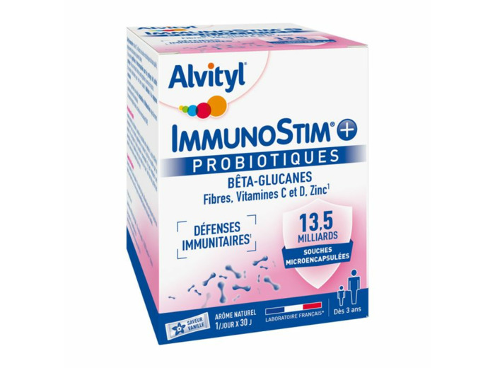 Immunostim Probiotiques 30 sachets Défenses Immunitaires Alvityl