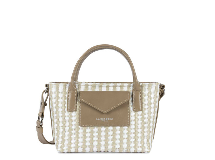 Lancaster KBA Marinière Osier Mini Sac A Main 518-078 Beige