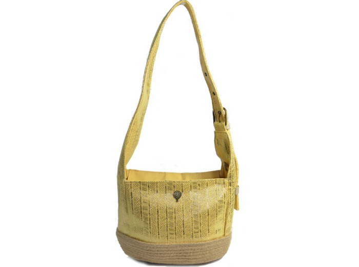Le Voyage en Panier Fairmont Sac Hobo Jaune Lacté