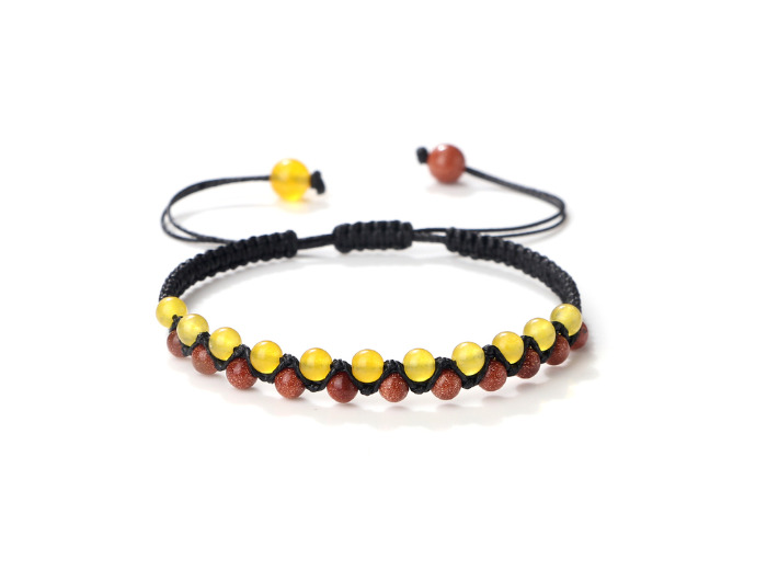 Bracelet citrine/pierre de sable