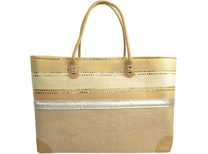 Le Voyage en Panier Costa Brava Brillo Cabas L Beige