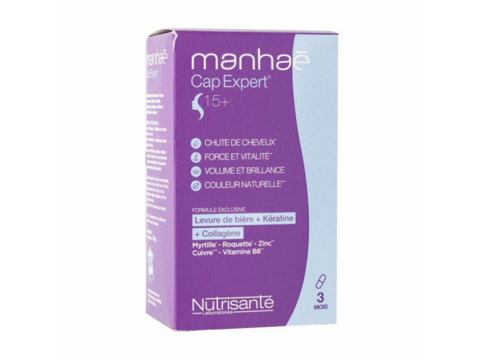 Cap Expert 15+ Cheveux 120 Gelules Nutrisante Manhaé
