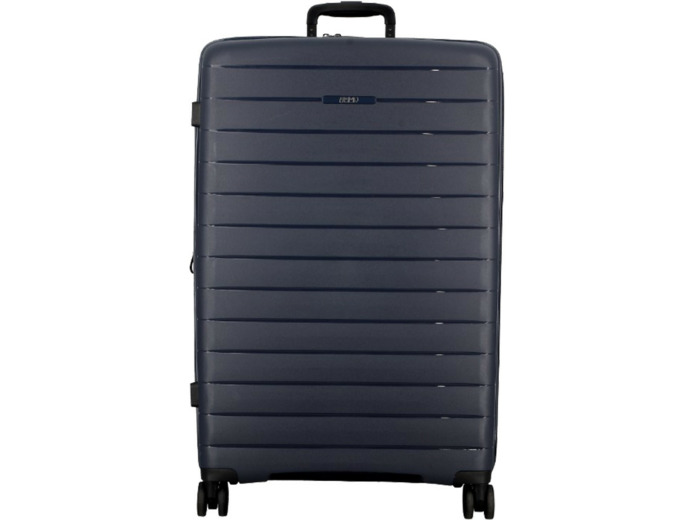 Jump Striper Valise 77cm 4 Roues Extensible Bleu Foncé