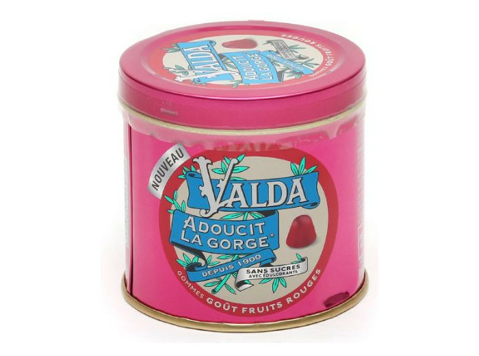 Gommes Sans Sucres Fruits Rouges 140g Valda