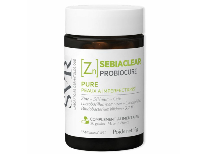 Probiocure Pure 30 gélules Sebiaclear Peaux A Imperfections Svr