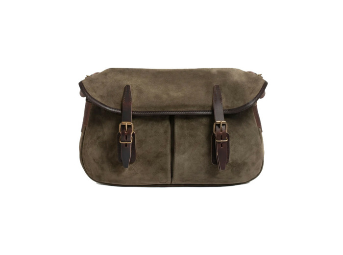 Bleu de Chauffe Sac Musette S Cuir Velours Musk