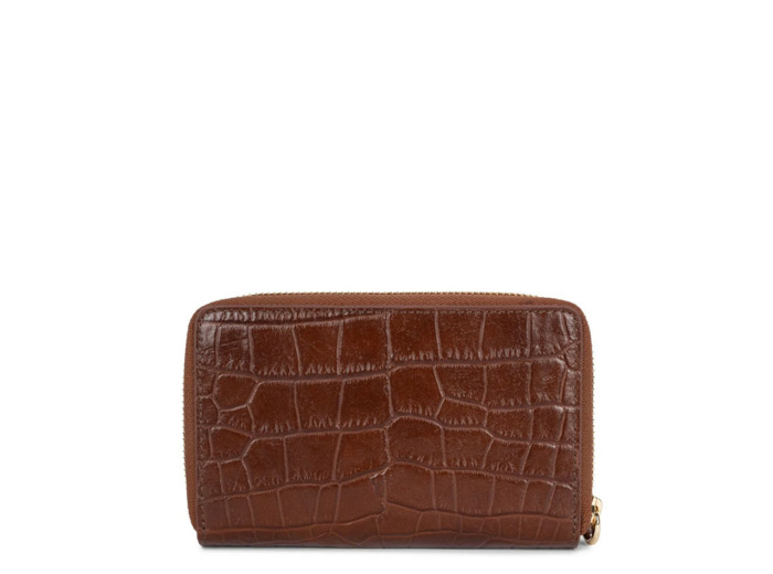 Lancaster Exotic Croco Portefeuille 124-12 Châtaigne