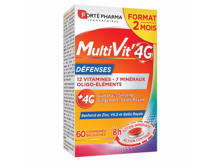 Défense 60 Comprimés Multivit' 4G Forté Pharma