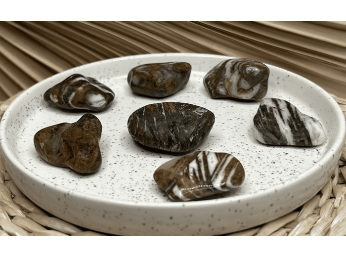 PIERRE ROULÉE JASPE CHOCOLAT