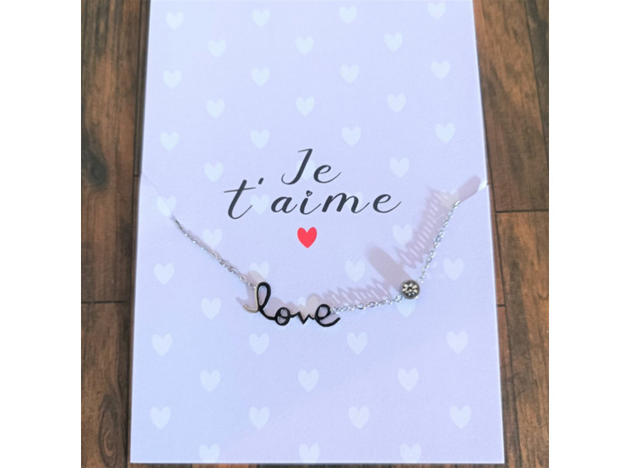 Bracelet "Love" en acier inoxydable