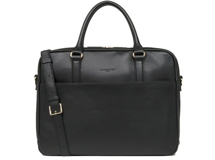 Lancaster Porte Documents Femme à 2 compartiments Noir