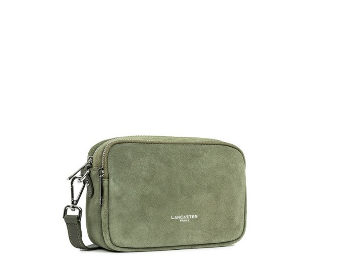 Lancaster Suède Sac Trotteur 2 Compartiments 480-065 Kaki
