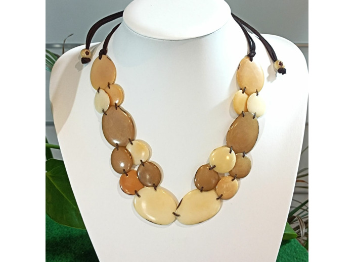 Collier Alma en ivoire végétal