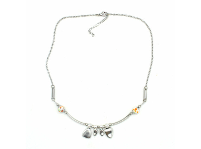 Collier famille argenté