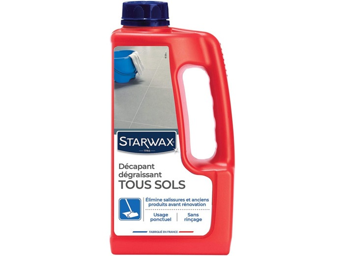 STARWAX  Décapant sans Rinçage pour Sols Intérieurs, Blanc