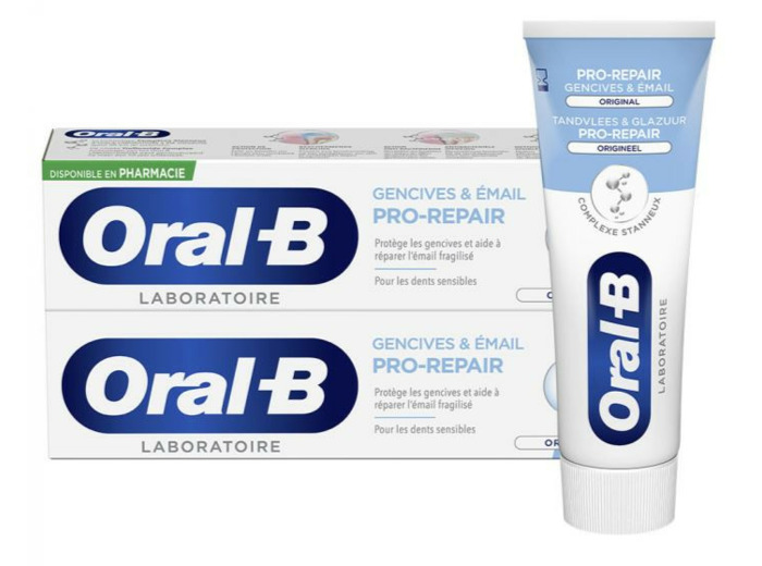 Répare Gencives Et Émail Dentifrice 2x75ml Pro-Repair Gencives Et Email Oral-B