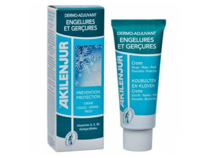 Dermoadjuvant Engelures et Gerçures 75ml Akilenjur Creme Visage Pieds Mains Asepta