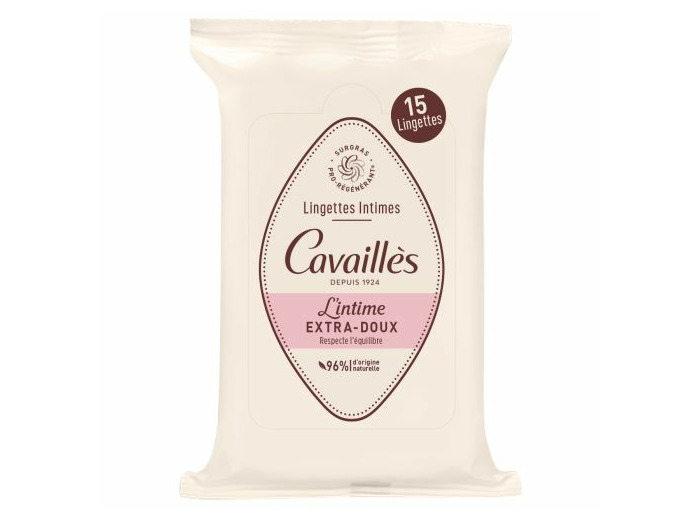 Rogé Cavaillès Lingettes Intimes Extra-Doux x 15