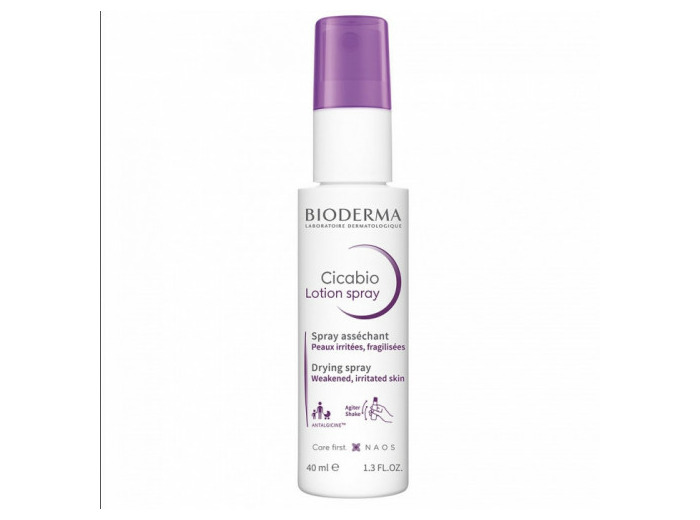 Soin spray asséchant réparateur 40ml Cicabio Peaux abîmées Bioderma