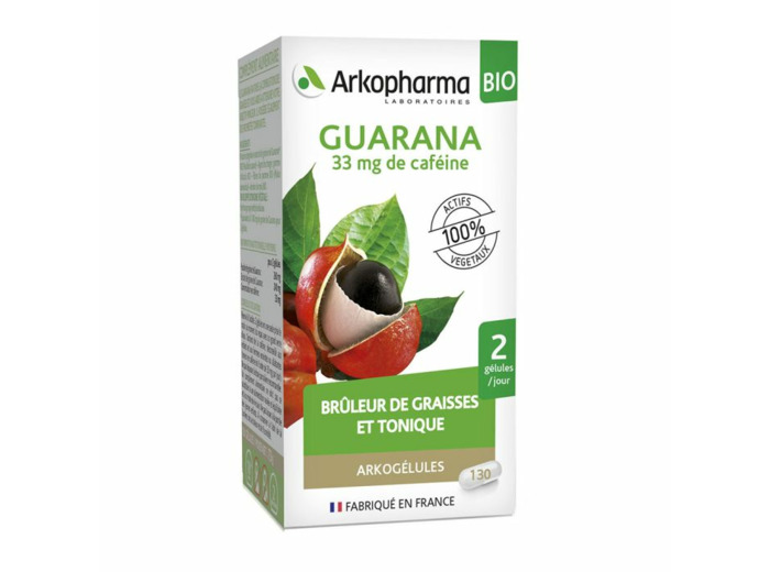 Guarana Bio 130 Gelules Arkogélules Arkopharma