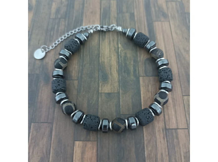 Bracelet homme en pierres naturelles collection Cirrus 8