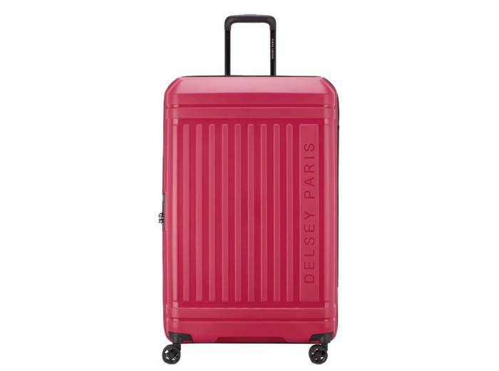 Delsey Lutece Valise L Extensible 4 Roues 79 CM TSA Magenta