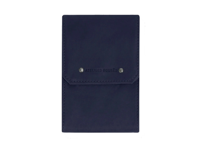Ateliers Fourès Baroudeur Porte Chéquier Pliant F9129 Marine
