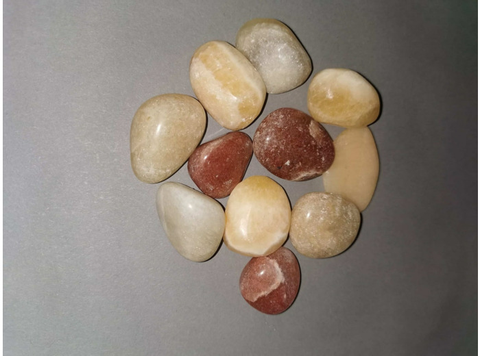 Calcite orange pierres roulées