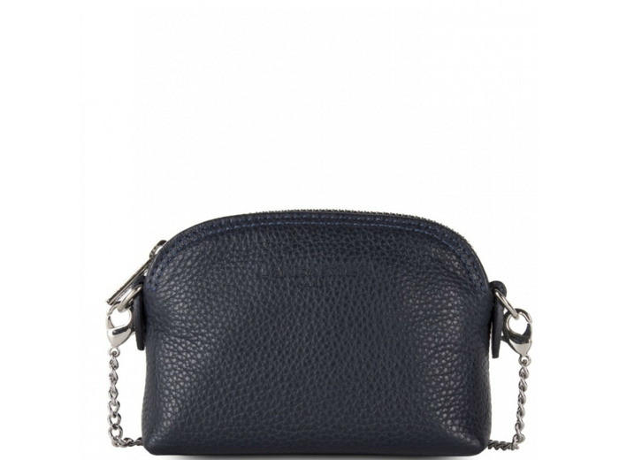 Lancaster Foulonne Double Porte Monnaie 170-28 Bleu fonce