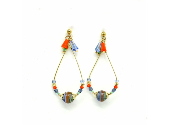 Créoles ovales pampilles Zeline