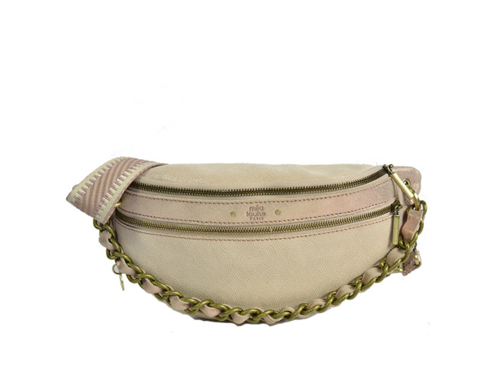 Mila Louise Petra MZ Sac Banane Cuir Fantaisie Rosée