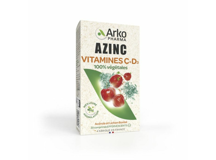 Vitamine C+D3 20 comprimés effervescents Arkovital Arkopharma