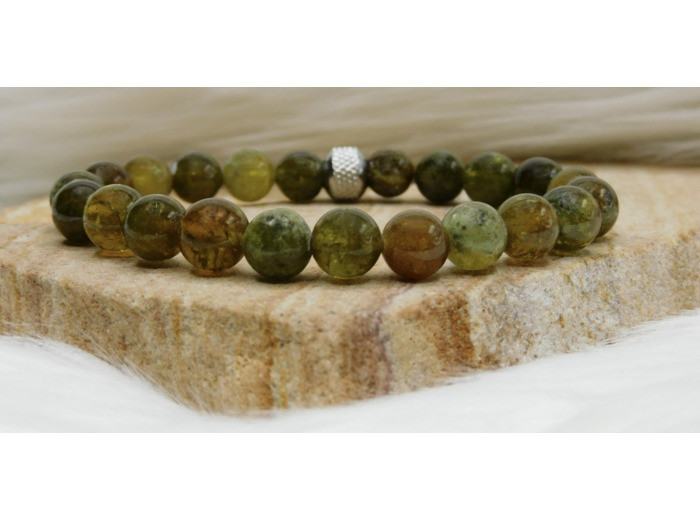 BRACELET GRENAT VERT