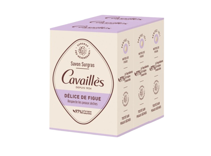 CAVAILLES SAVON FIGUE LOT3X200G