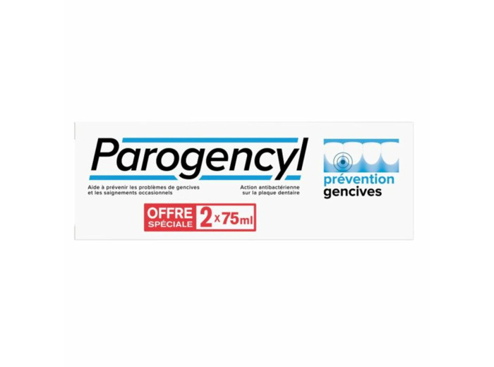 Prevention Gencives Dentifrice 2x75 ml Parogencyl