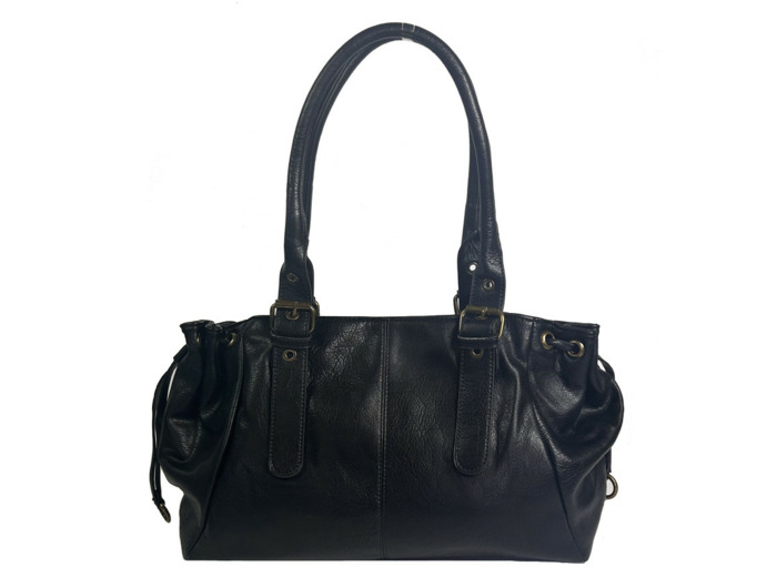 Farfouillette Sac Shopping Effet Grainé Noir