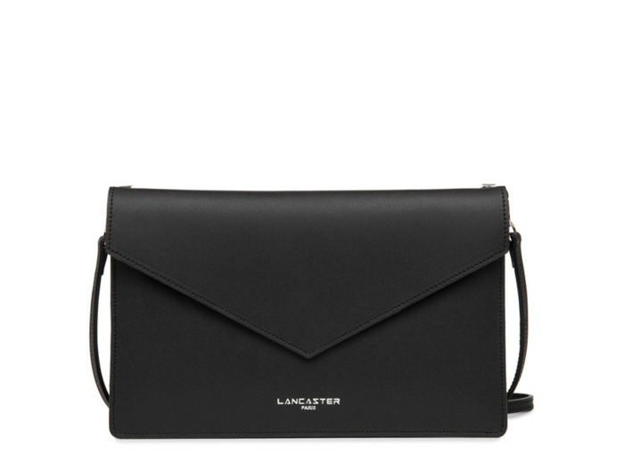 Lancaster Pur & Element Double Sac Pochette 222-20 Noir In Champagne