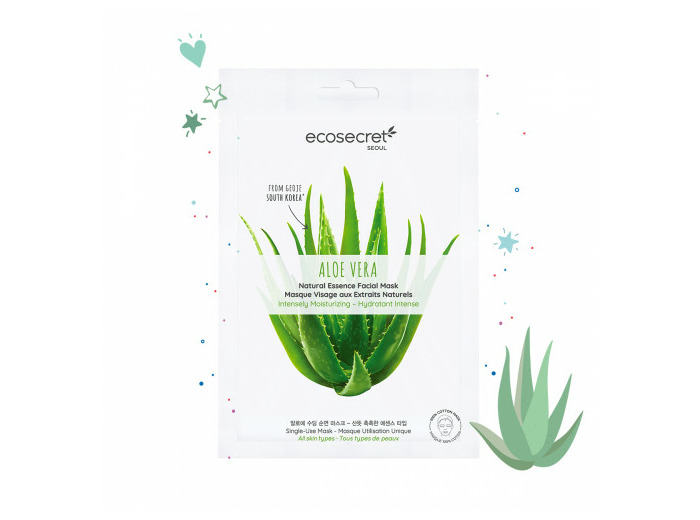 Masque Visage A L'aloe Vera Hydratant Intense 20ml Eco Secret