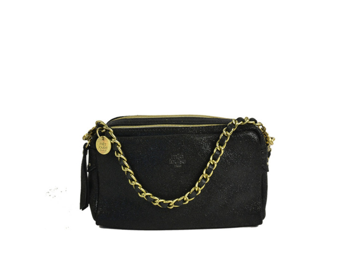 Mila Louise Mama XS X Petit Sac Trotteur Cuir Noir