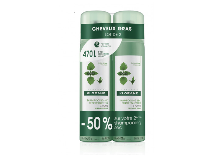 KLORANE SHP SEC ORTIEVIT E 2X150ML