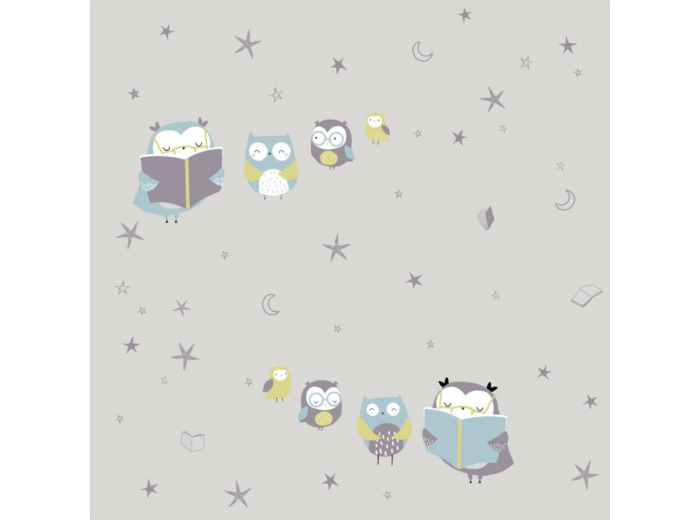 Tissu jersey Reading Owls - Katia Fabrics