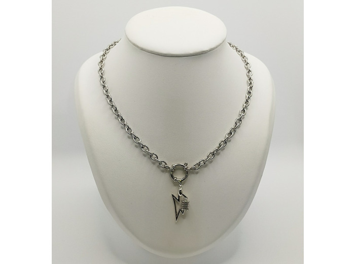 Collier grosse chaîne éclair