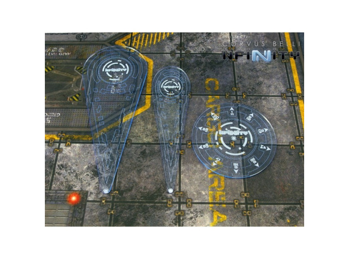 Infinity template set blue