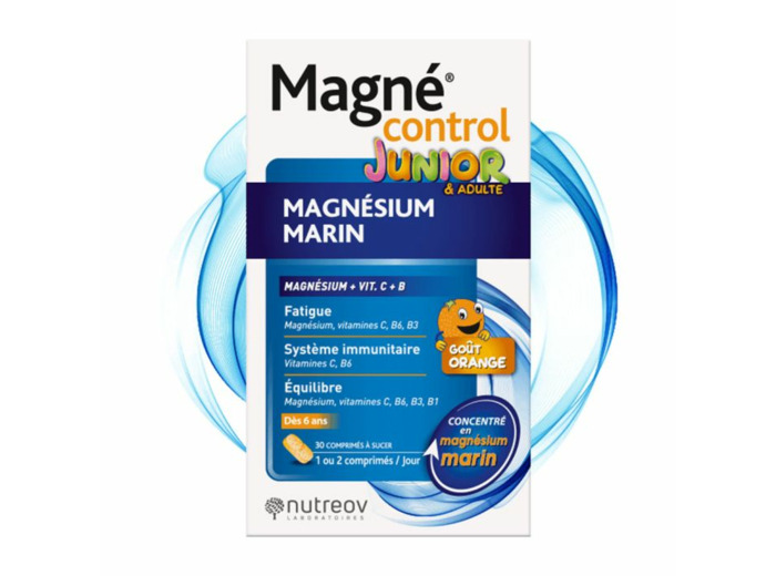 Magnesium Marin Junior 30 Comprimes Magne Control Nutreov