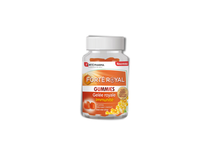 Gelée Royale Immunité 60 Gummies Forté Royal Goût Citron-Miel Dès 3 Ans Forté Pharma