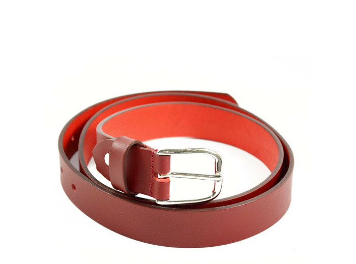 Ateliers Fourès Baroudeur Ceinture Cuir F50620 Rouge